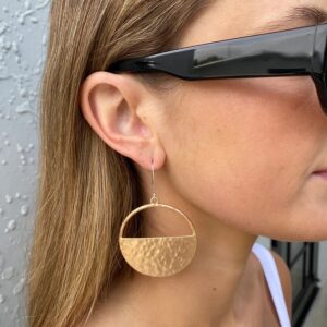 Earrings - Chemistry Hamm. Orbit Gold
