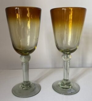 Glass Mexican Wine Amber