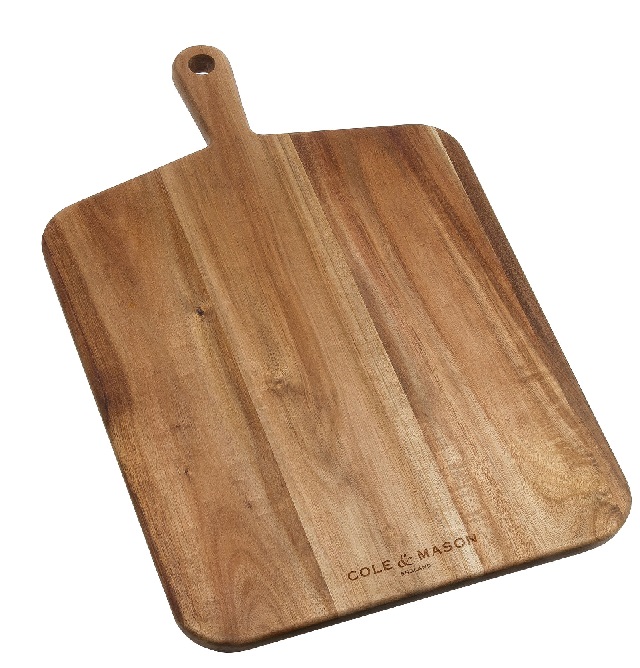 Cole & Mason Barkway Acacia Large Board with Handle.jpg Board Barkway Acacia W/Handle L