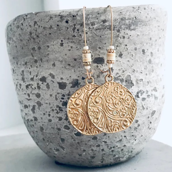 Earrings - Boho Wanderlust Pattern Disc.jpg Earrings - Boho Wanderlust Pattern Disc