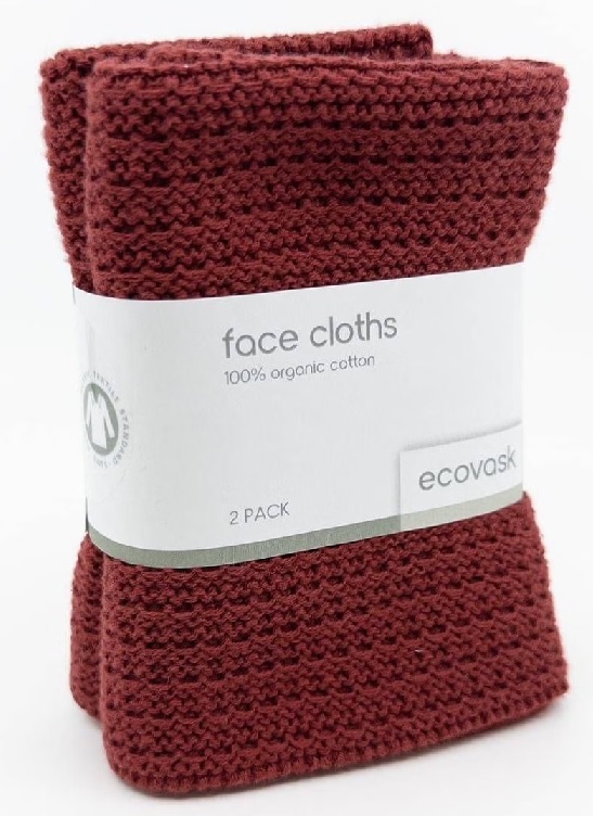 Face Cloths 2pk - Rust.jpg Cloths 2 Pack RUST FC