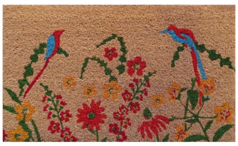 Flower Garden Coir Doormat - 45 cm x 75 cm.jpg Mat (Door) Flower Garden 75x45