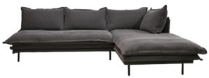 Sofa Louis Mod. Right Charcoal