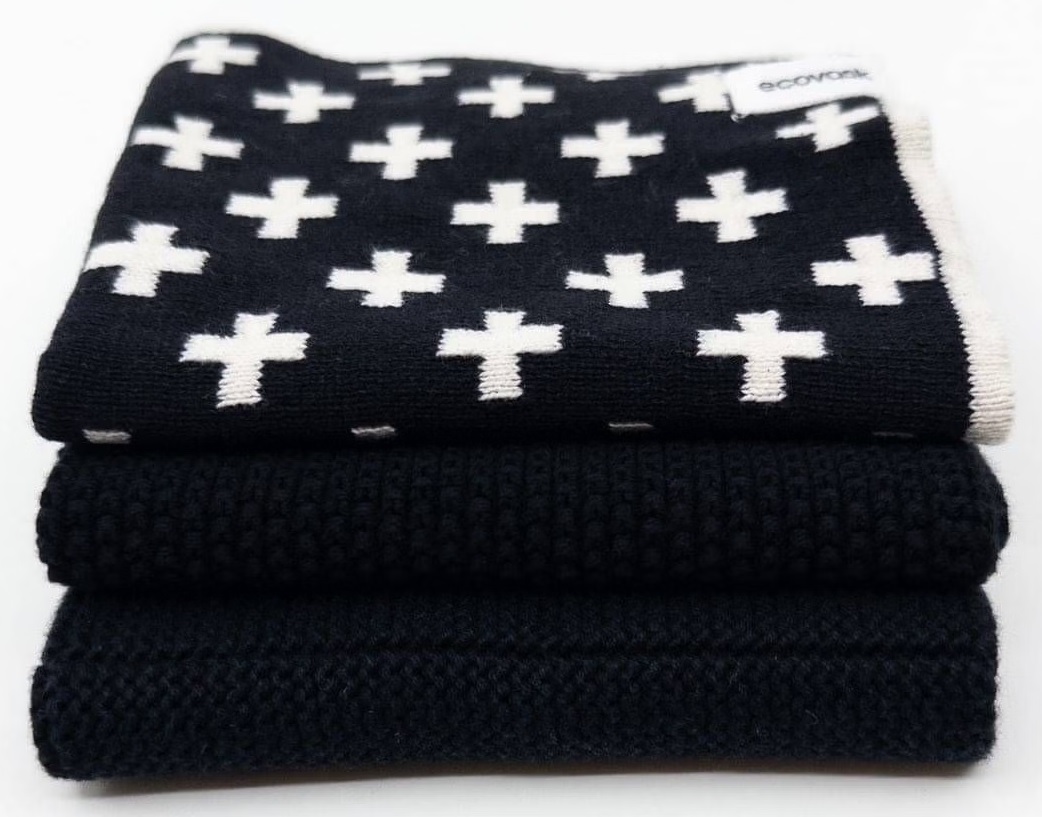 Mixed Cloths 3pk - Monochrome.jpg Cloths - Mixed 3pk MONOCHROME DC