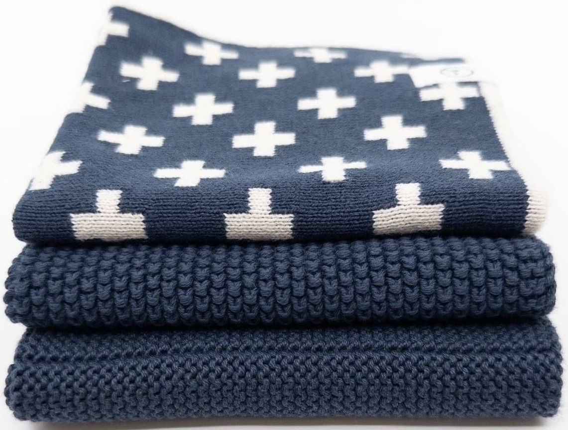 Mixed Cloths 3pk - Navy Royale.jpg Cloths - Mixed 3pk NAVY ROYALE EV