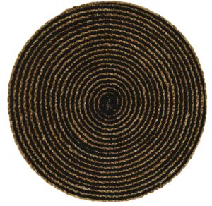 P/Mat Round Simply Black Cloth 38cm