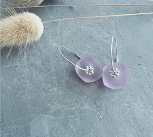 Earrings - Seaglass Xavier Blush