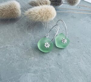 Earrings - Seaglass Xavier Seafoam
