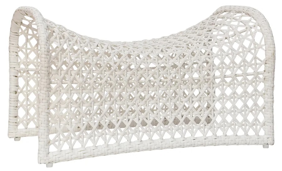 WAVE Foot Stool - White.jpg O/Door Foot Stool Wave White