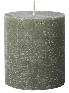 Candle Broste Pillar Green H110