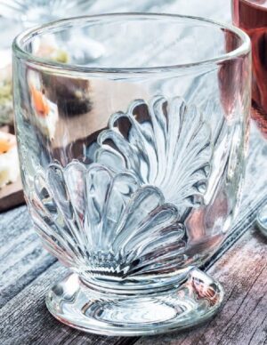 Glass Belle Ile Tumbler Short White