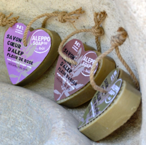 Soap Alepo Heart Rose Rope 150gr