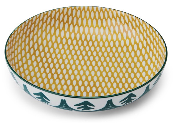 Mikasa Green Leaf Stoneware Bowl.jpg Bowl - Pasta Green Leaf 21cm Mikasa