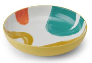 Bowl - Pasta Yellow Abstract 21cm Mikasa